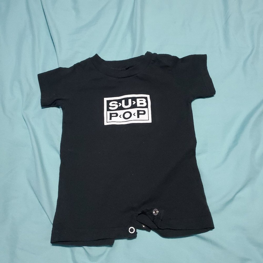 Subpop Sub Pop Baby Infant Onesie Black